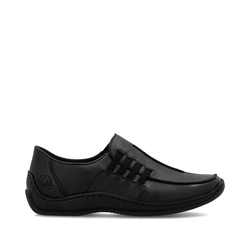 Rieker L1777-00 – Women's Elasticated Shoe – Black