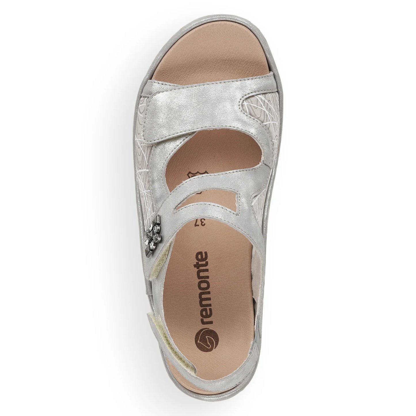 Remonte D7647-40 Grey Sandals