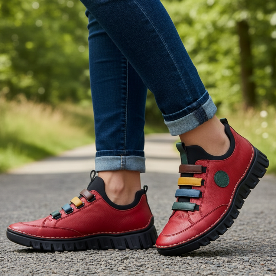 Rieker 57550 – Women's Slip-On Shoe – Red – 57550-33