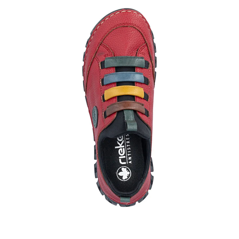 Rieker 57550 – Women's Slip-On Shoe – Red – 57550-33