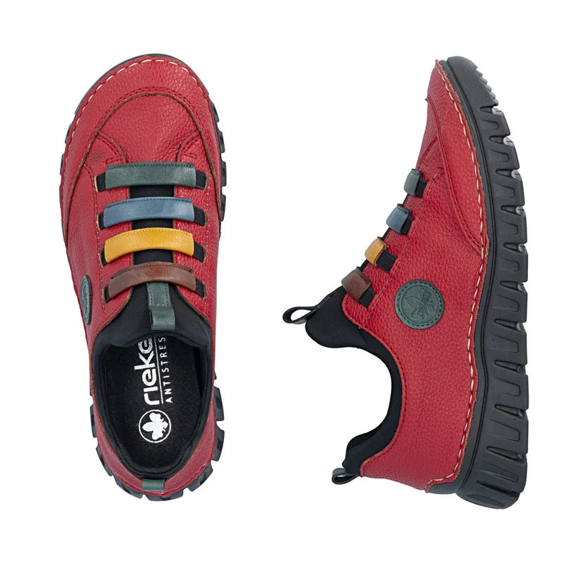 Rieker 57550 – Women's Slip-On Shoe – Red – 57550-33