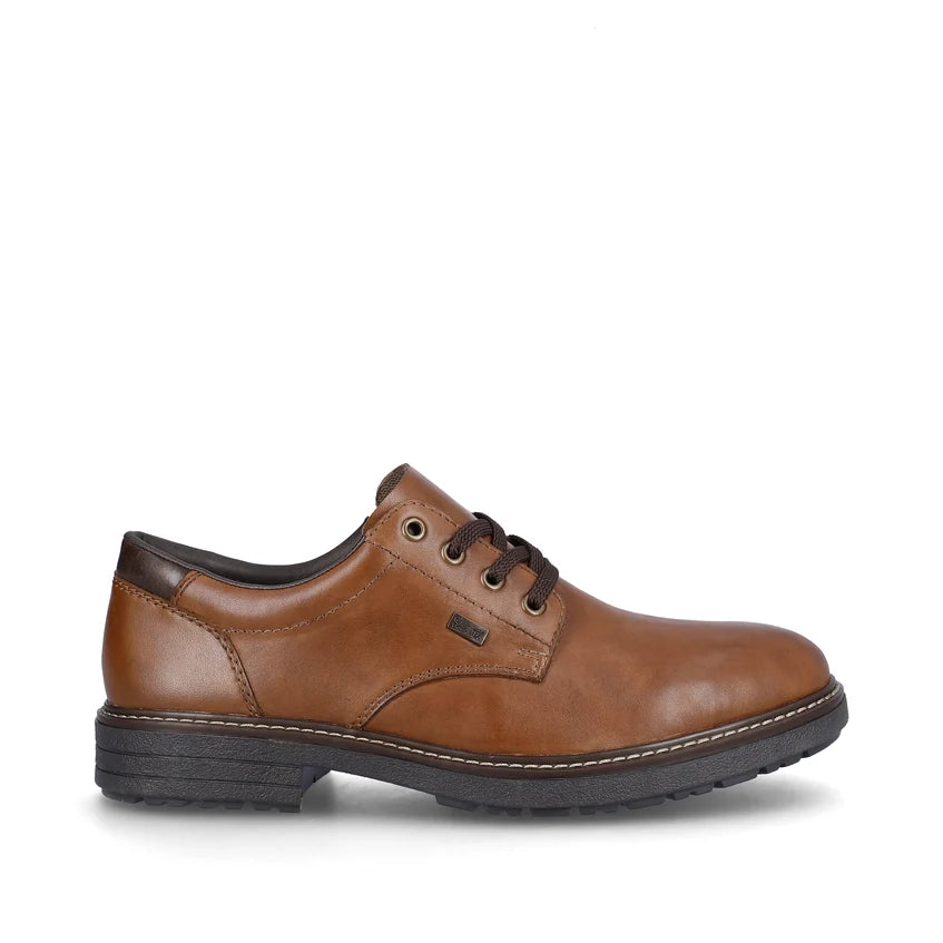 Rieker 33101-24 – Men's Leather Lace-Up Shoe – Brown