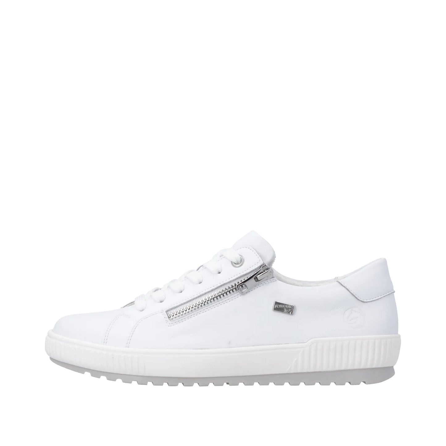Remonte D0700-80 Women's White Leather Lace-Up Shoe