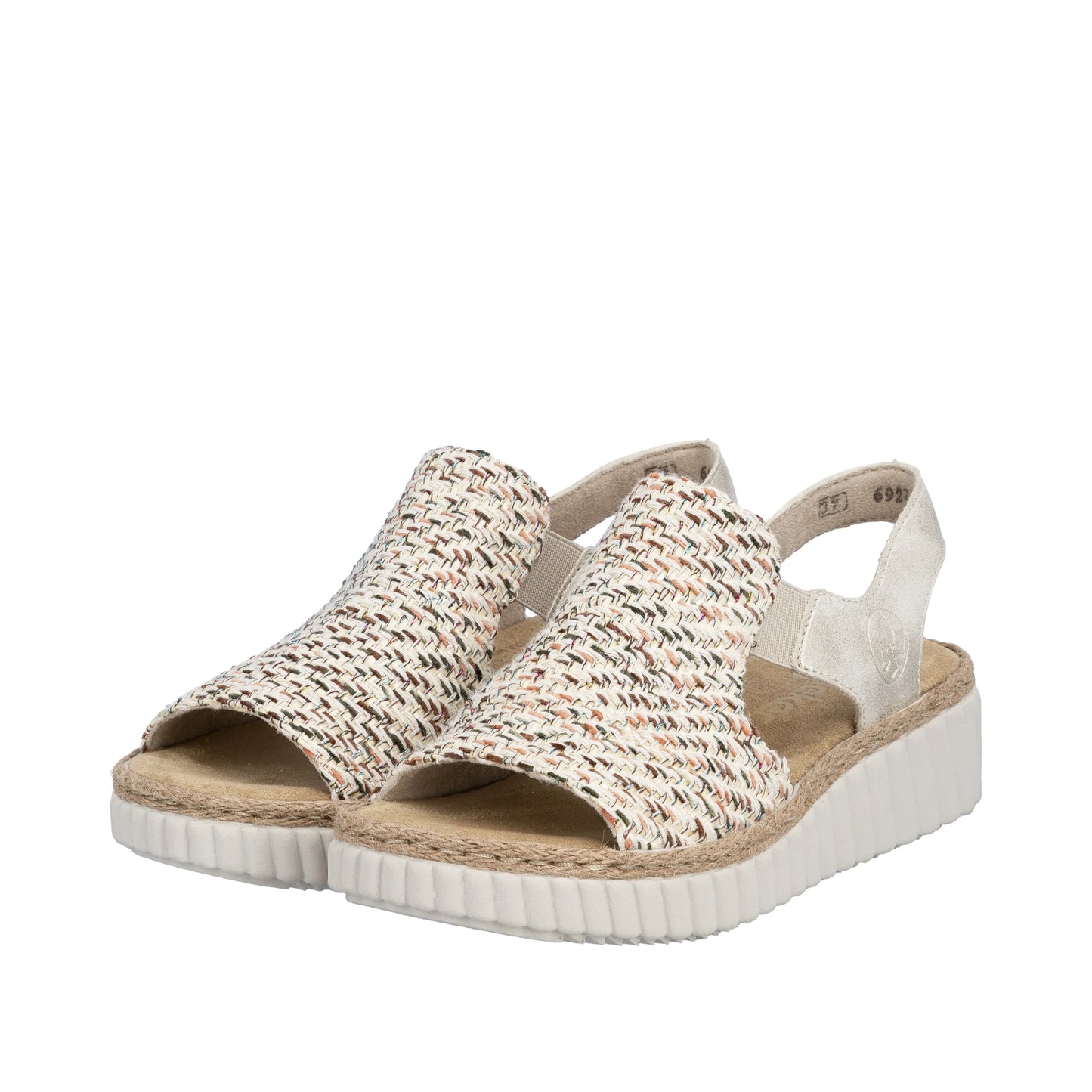 Rieker Women's Wedge Sandal - Beige | 69276-60