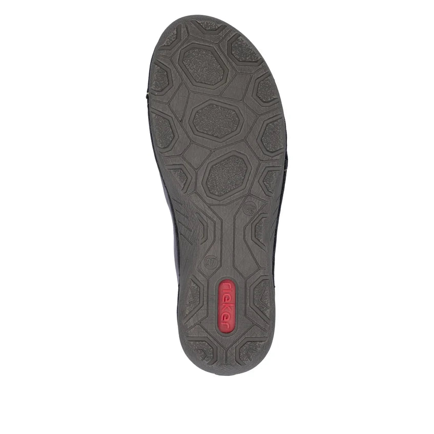 Women's slip-on shoe dark plum outsole with textured tread pattern