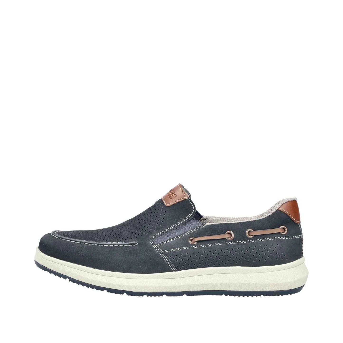 Rieker Men's Comfort Slip-on Shoe - Blue | 16968-14