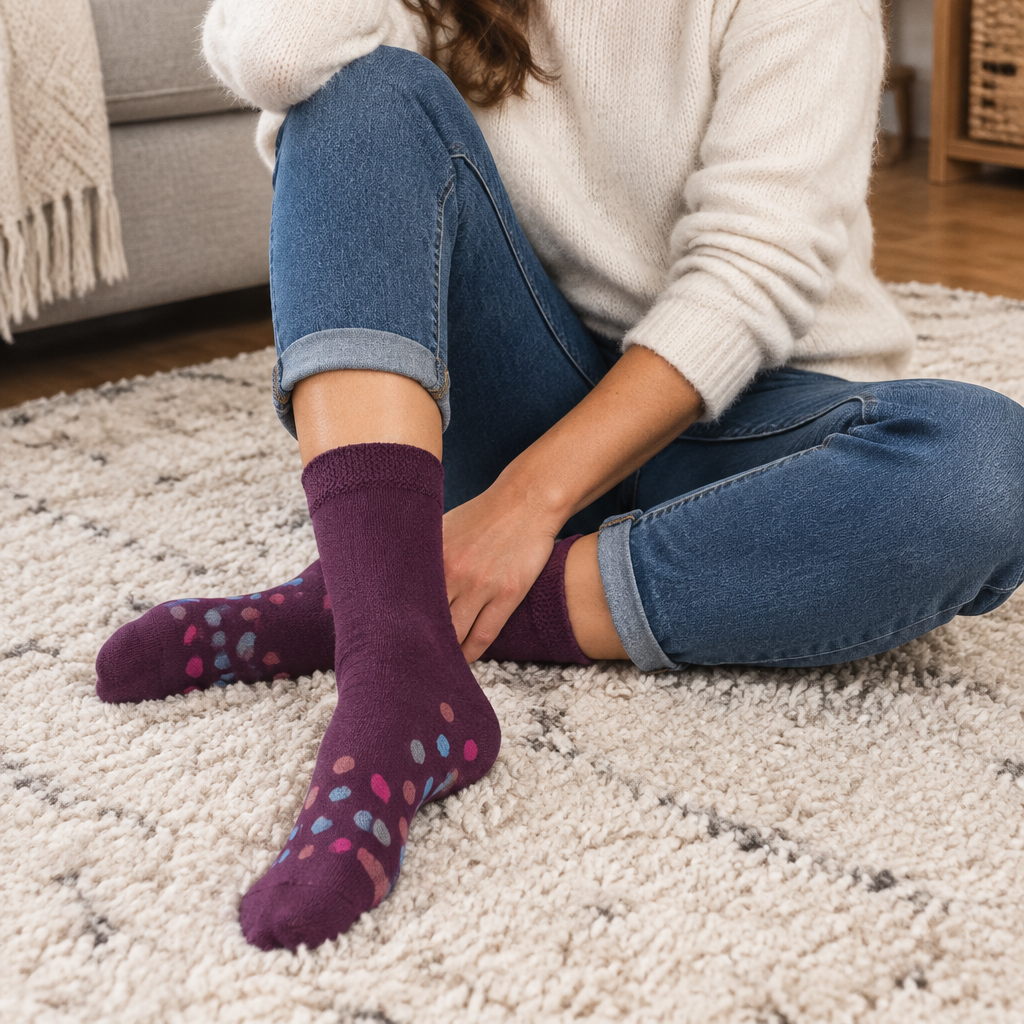 Flexi-Top Footbed Design – Women's Socks 3 Pair Pack – Assorted Colours
