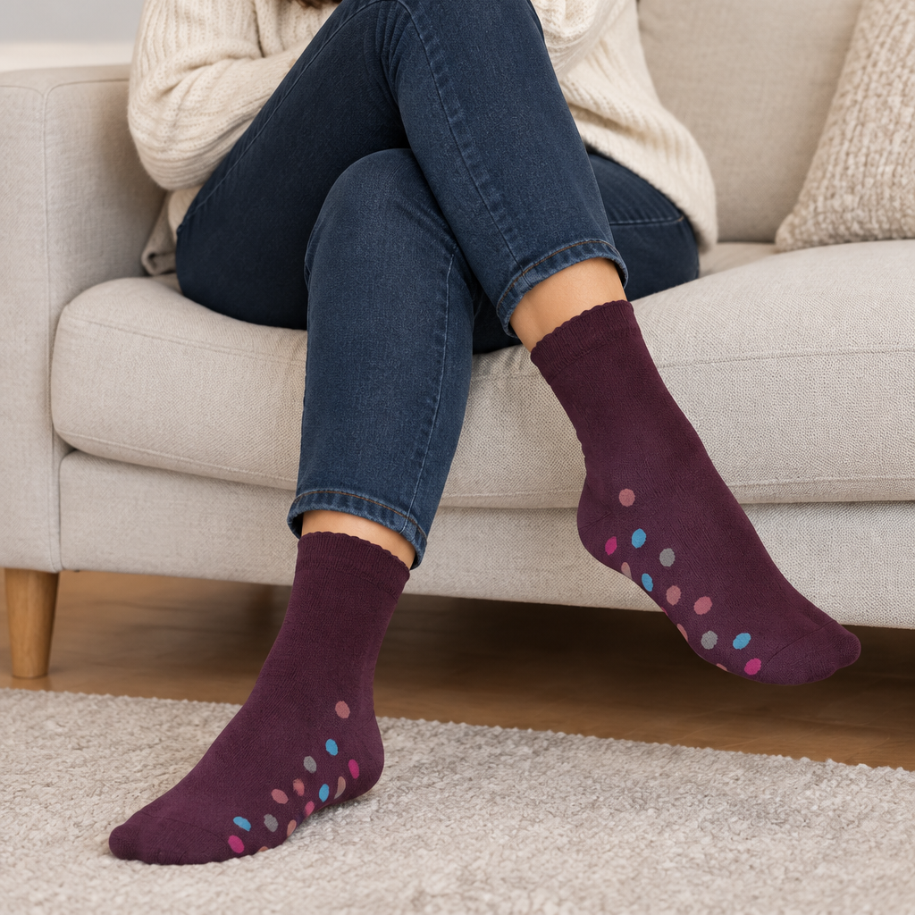 Flexi-Top Footbed Design – Women's Socks 3 Pair Pack – Assorted Colours