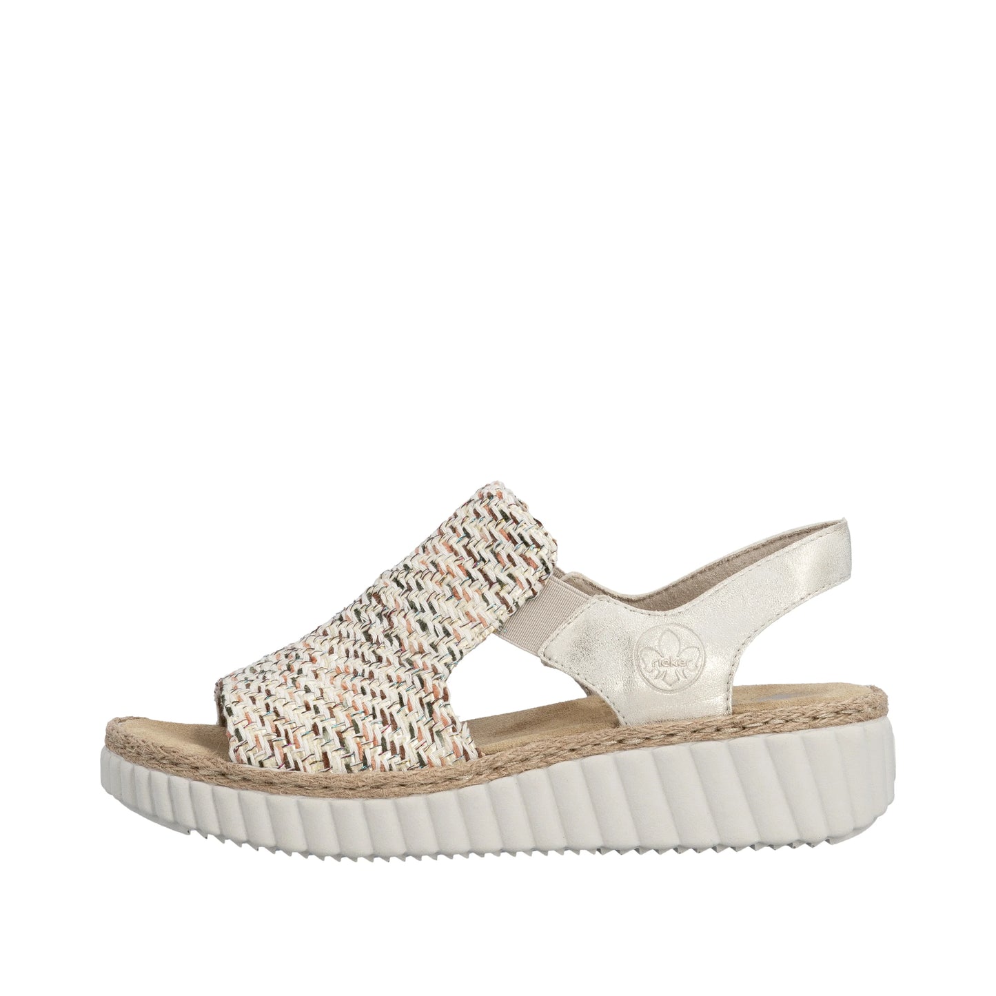 Rieker Women's Wedge Sandal - Beige | 69276-60