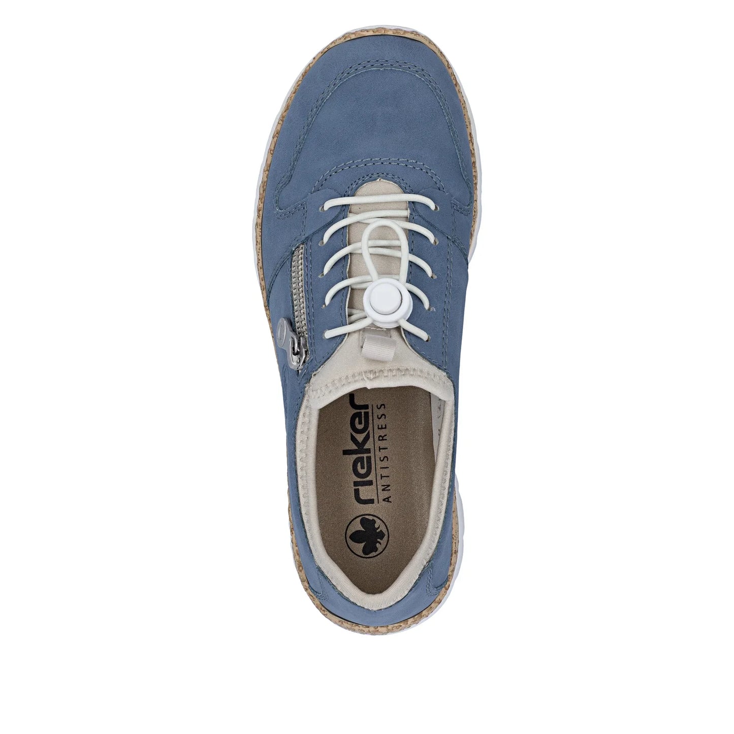 Rieker Women's Slip-on Shoe - Blue - N42G0-14.