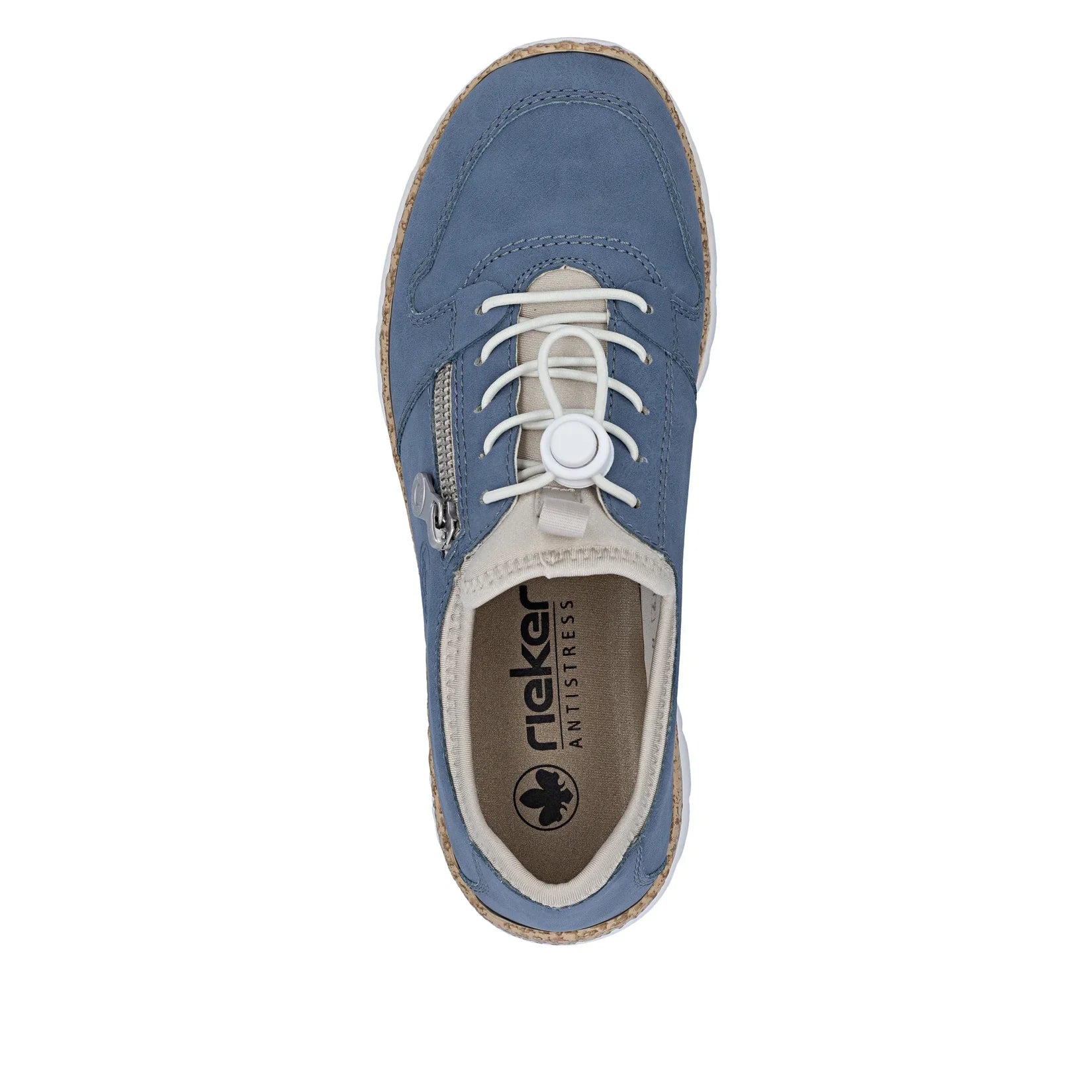 Rieker Women's Slip-on Shoe - Blue - N42G0-14.