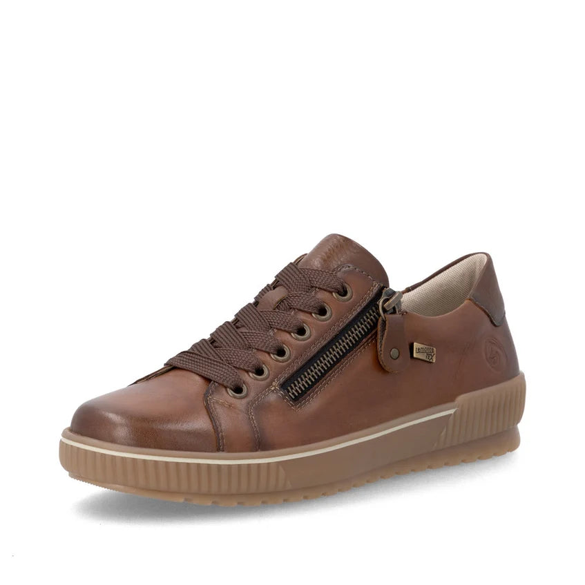 Remonte D0700-26 – Women's Leather Lace-Up Shoe – Brown