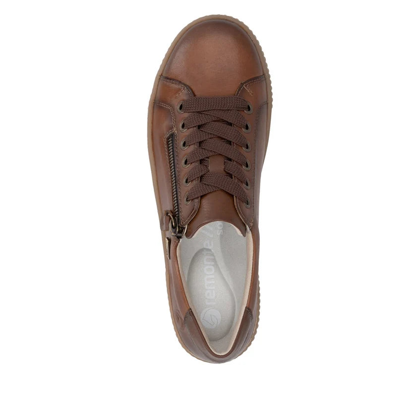 Remonte D0700-26 – Women's Leather Lace-Up Shoe – Brown