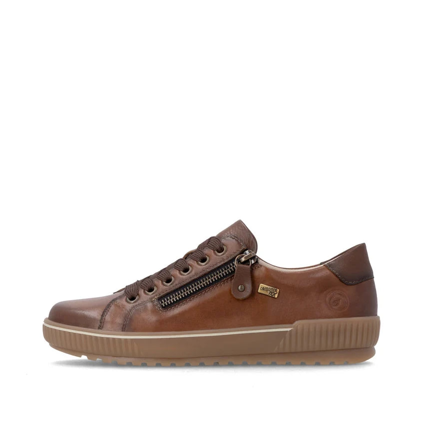 Remonte D0700-26 – Women's Leather Lace-Up Shoe – Brown