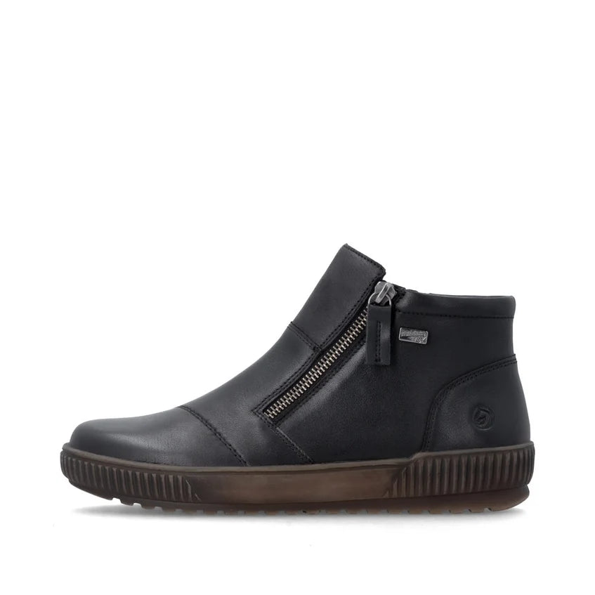 Remonte D0783-00 – Women's Leather Ankle Boot – Black