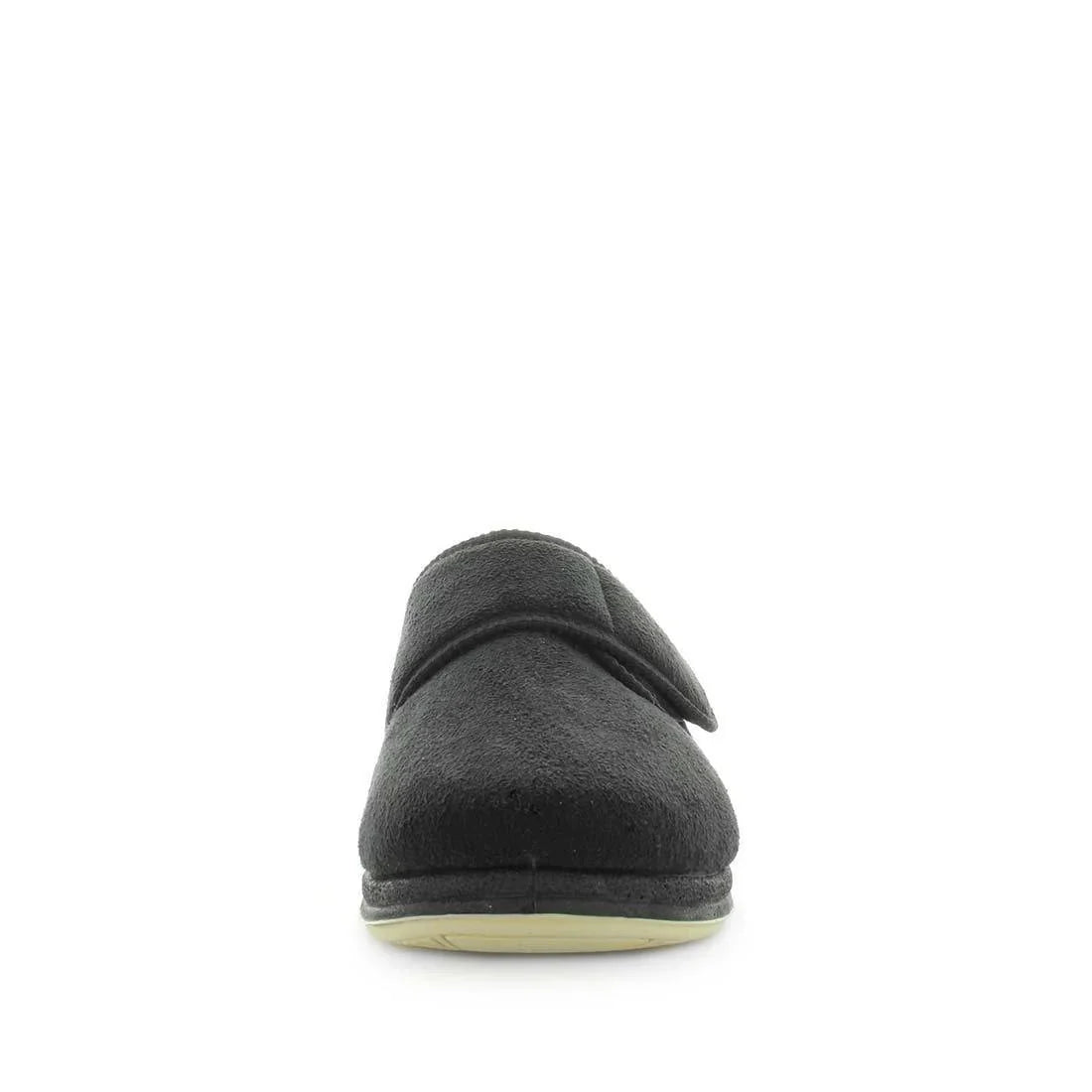 Panda Eli Men's Slippers - Black Microsuede