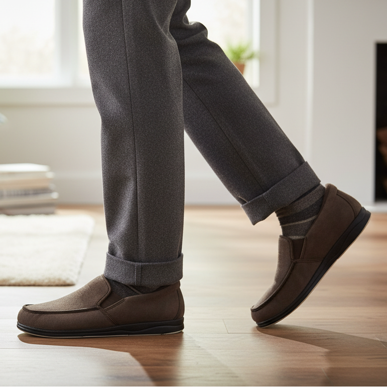 Panda Edgar STEPPINS – Men's Hands-Free Slippers – Brown *COMING SOON DUE MID SEPTEMBER*