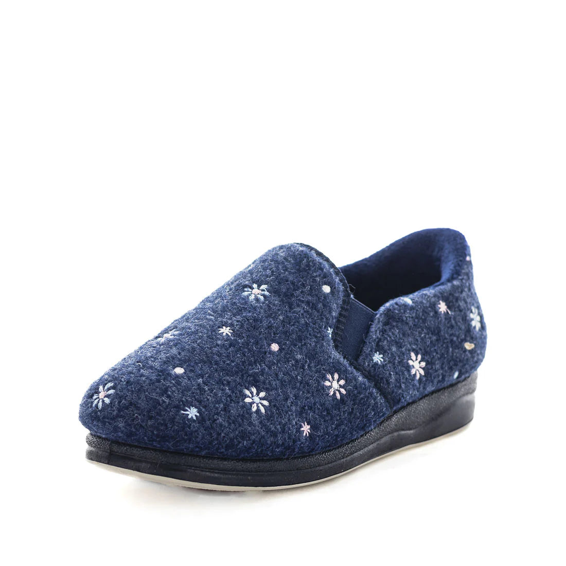 Panda Eleanor STEPPINS – Women's Hands-Free Slippers – Navy Flower *COMING SOON DUE MID SEPTEMBER*