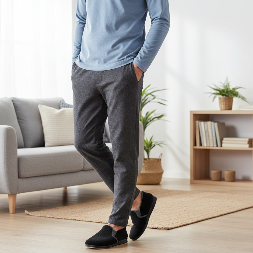 Panda Emerson STEPPINS – Men's Hands-Free Slippers – Black/Grey *COMING SOON DUE MID SEPTEMBER*