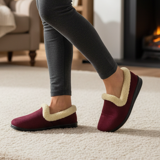 Panda Emille – Women's Slippers – Burgundy *COMING SOON DUE MID SEPTEMBER*