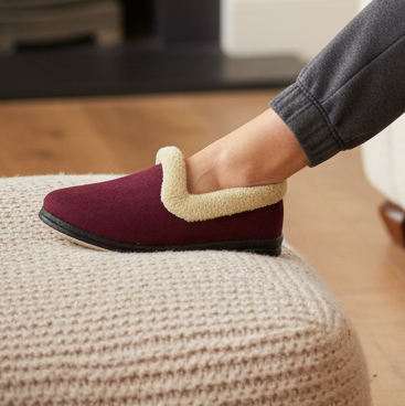 Panda Emille – Women's Slippers – Burgundy *COMING SOON DUE MID SEPTEMBER*