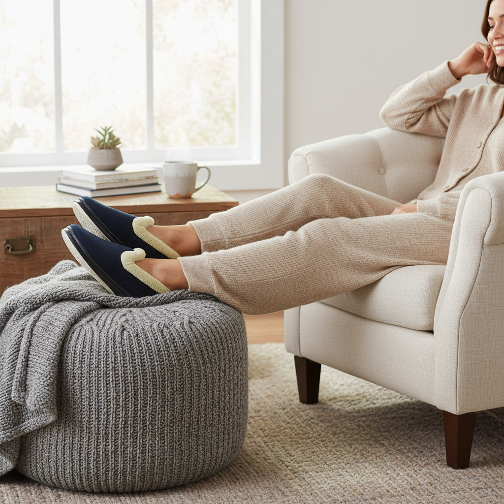 Panda Emille – Women's Slippers – Navy *COMING SOON DUE MID SEPTEMBER*