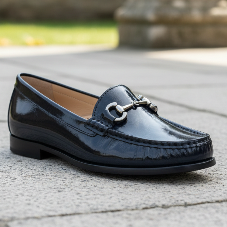 Maria Lya Aspen – Women's Loafer – Navy Patent