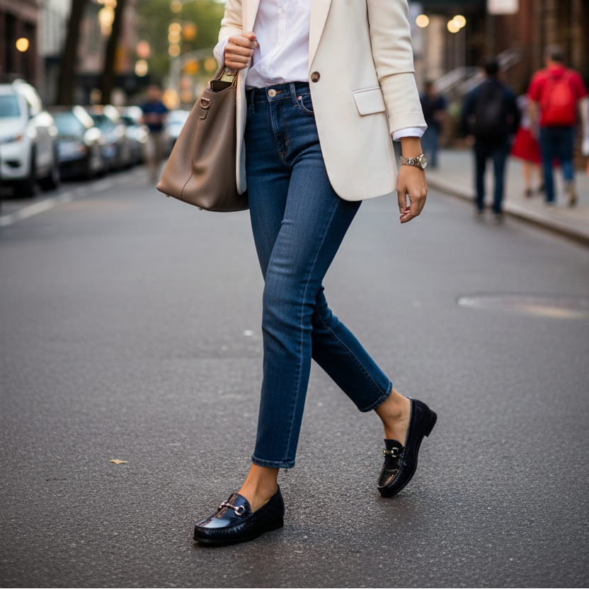 Maria Lya Aspen – Women's Loafer – Navy Patent