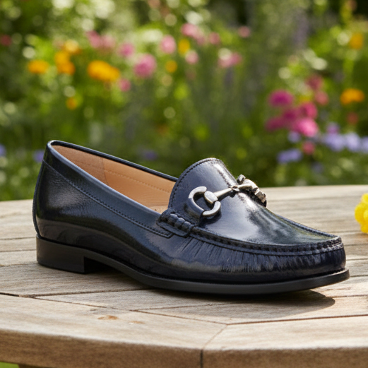 Maria Lya Aspen – Women's Loafer – Navy Patent
