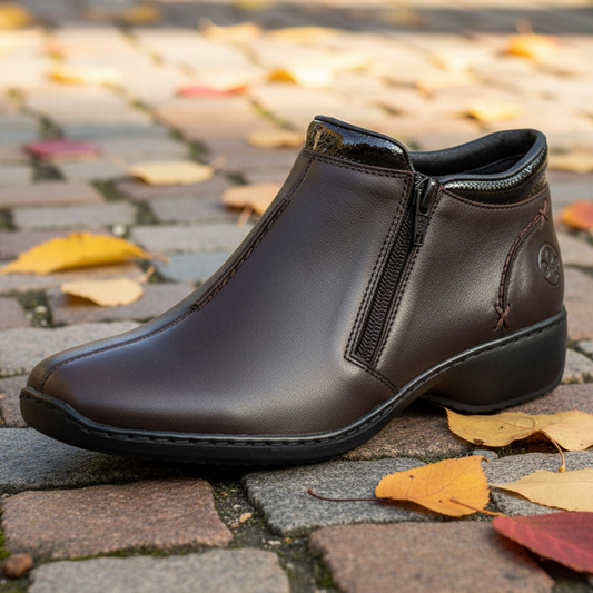 Rieker L3882 – Women's Short Boot – Brown – L3882-25