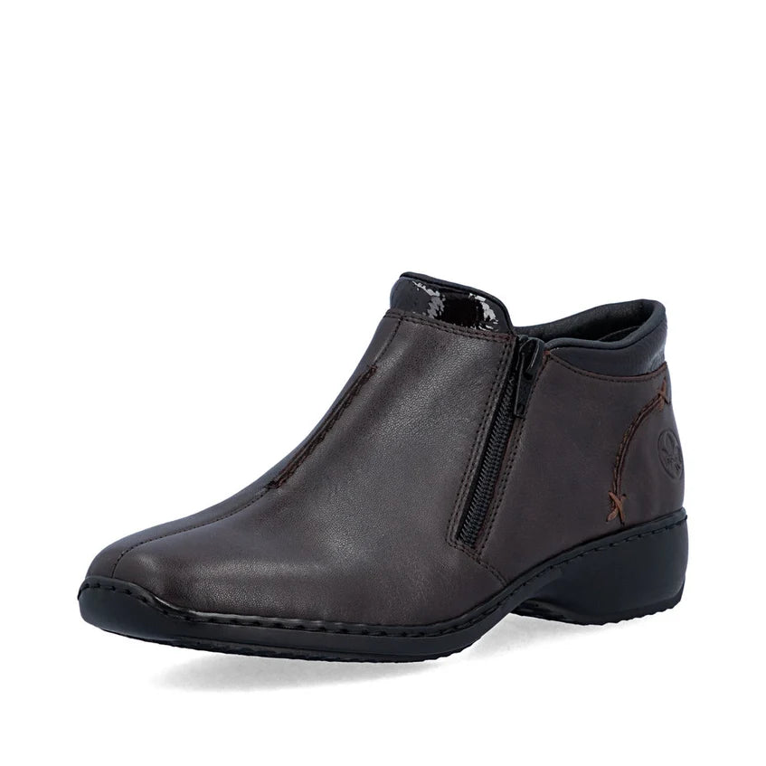 Rieker L3882 – Women's Short Boot – Brown – L3882-25