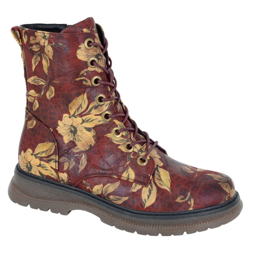UKD Ambretta – Women's Ankle Boot – Burgundy – L853BD
