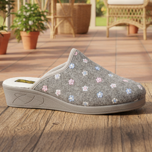 Sleepers LS183F - Grey Floral - JOSEPHINE