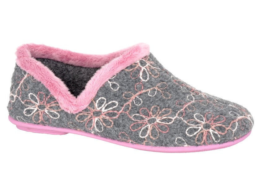 Sleepers Sara – Women's Slipper – Grey – LS193F