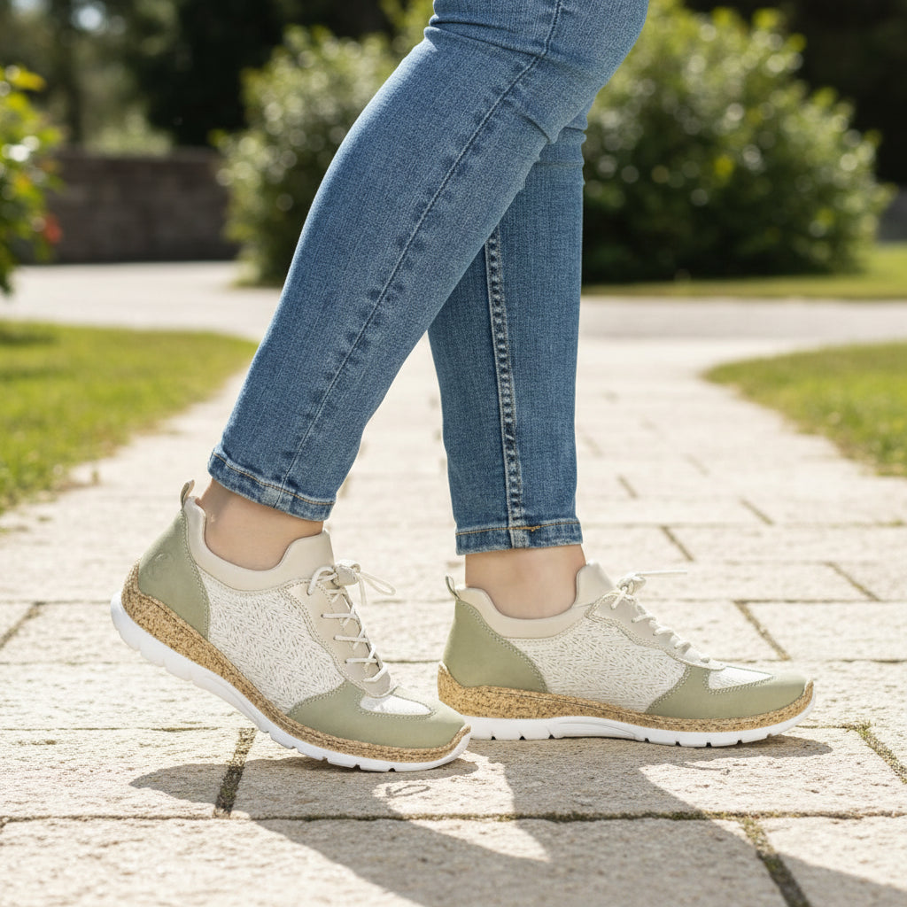 Rieker N4260-80 – Sage/Offwhite