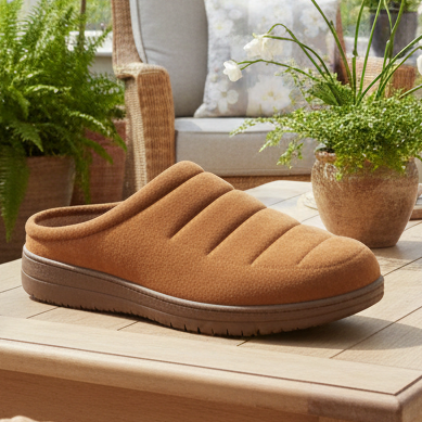 Skechers Relaxed Fit Slipper – Men's Slipper – Tan – 204636 TAN