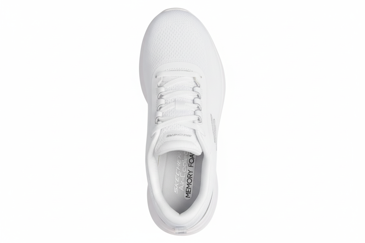 Skechers Vegan Lace-Up: Skech-Lite Pro 2.0 – Brilliant Shimmer – White Silver – 150629 WSL