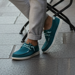 Hey Dude Wally Braided - Deep Green/Harbor Grey - 40003