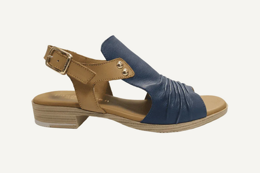 Paula Urban 9-17 Sunset - Navy/Camel - WOODLEY'S SHOES