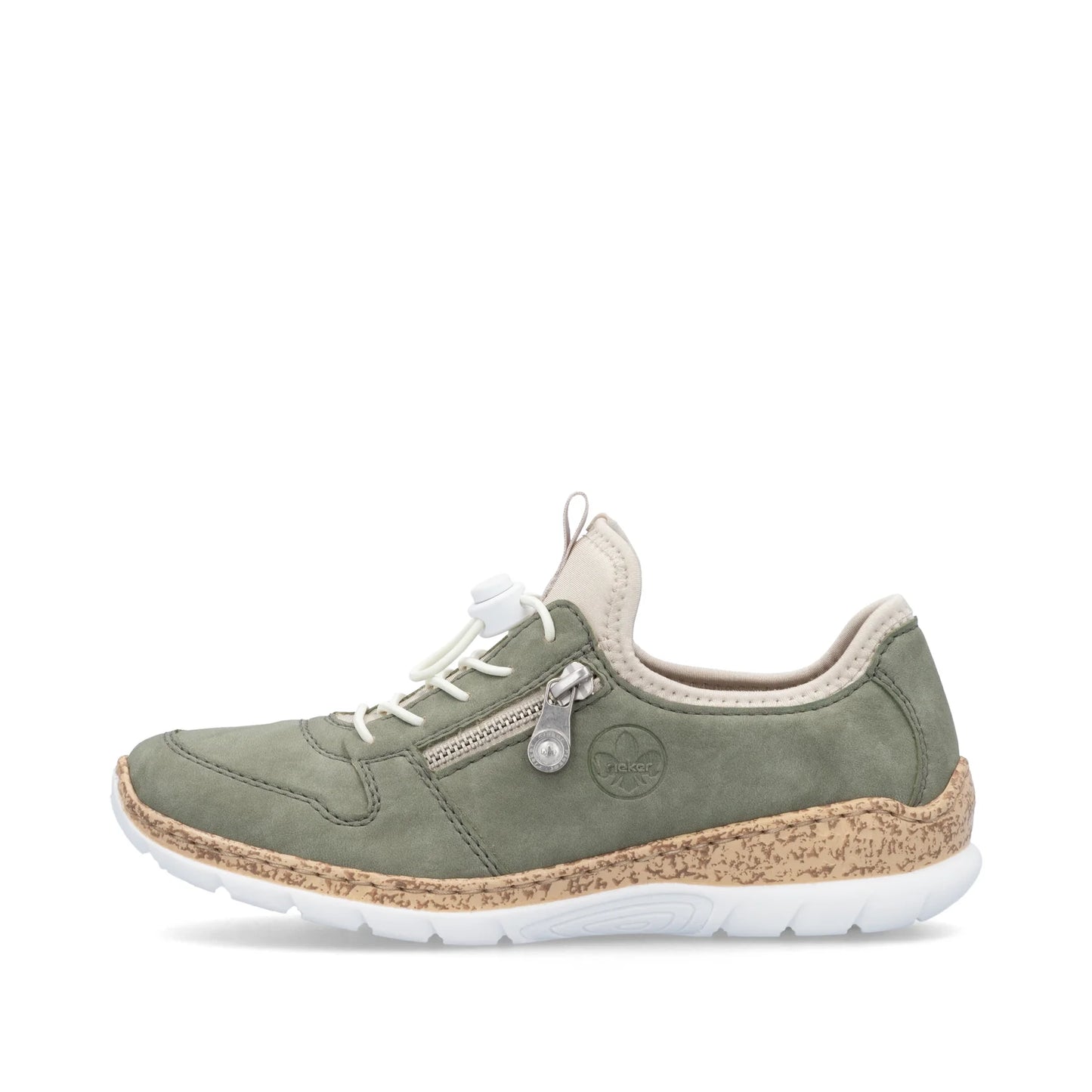 Rieker Women's Slip-on Shoe - Green - N42G0-52.