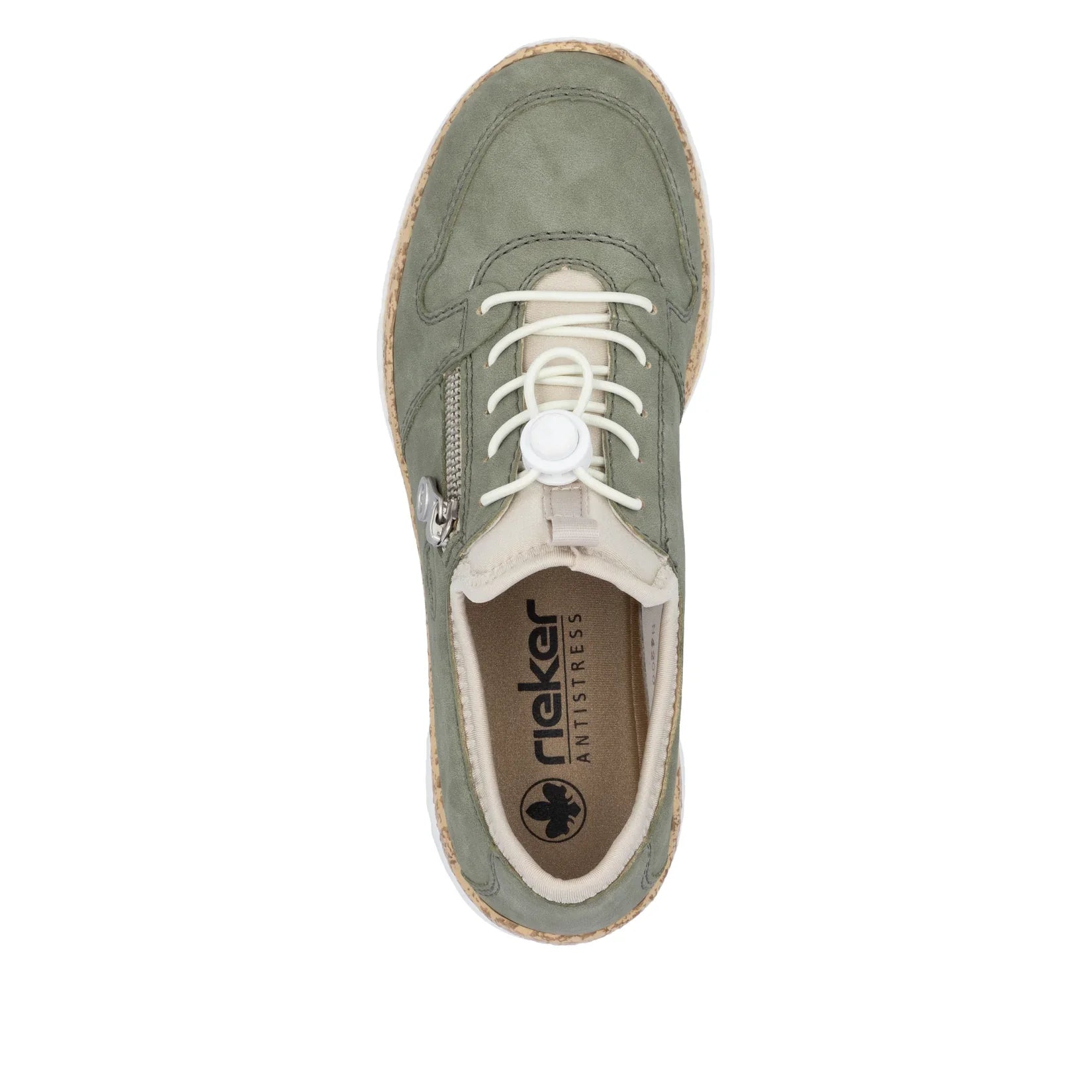 Rieker Women's Slip-on Shoe - Green - N42G0-52.