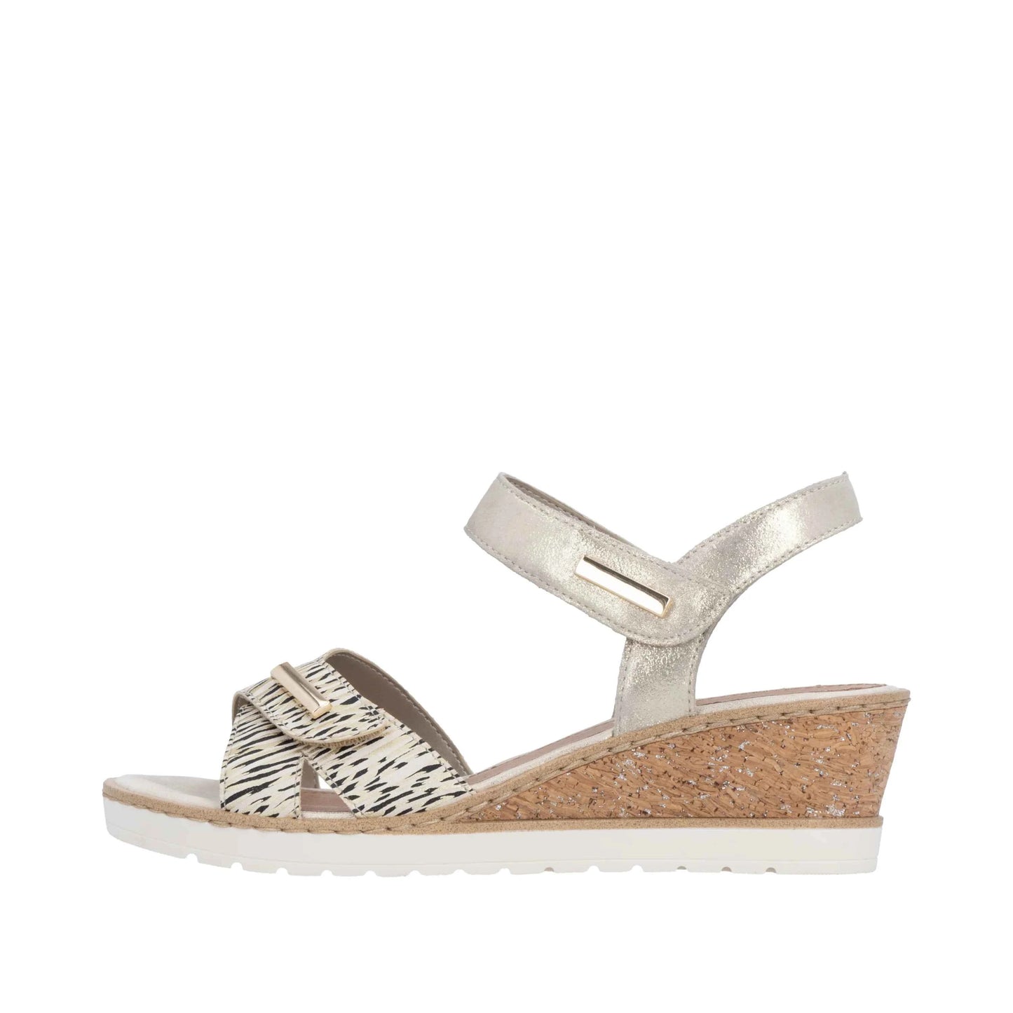 remonte Women's Wedge Sandal - Gold | R6266-90