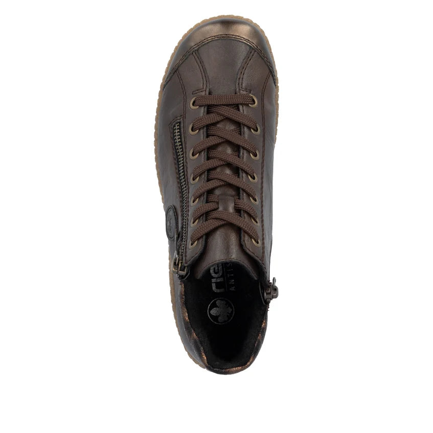 Rieker L7514 – Women's Lace-Up Ankle Boot – Brown – L7514-25