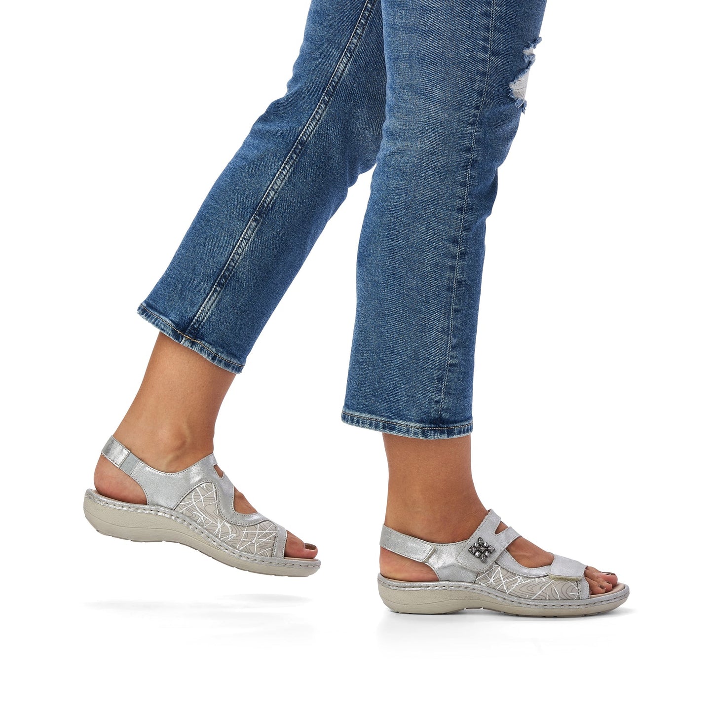Remonte D7647-40 Grey Sandals