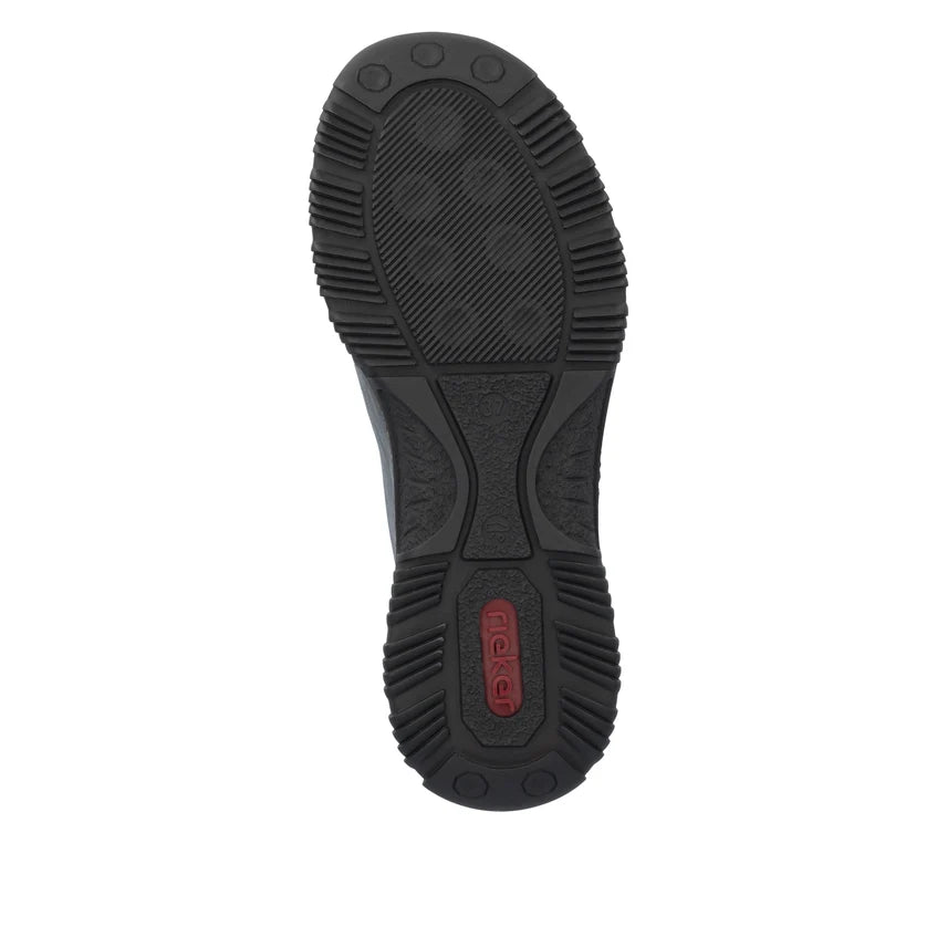 Rieker N3271-35 – Women's Elasticated Shoe – Blue Combi