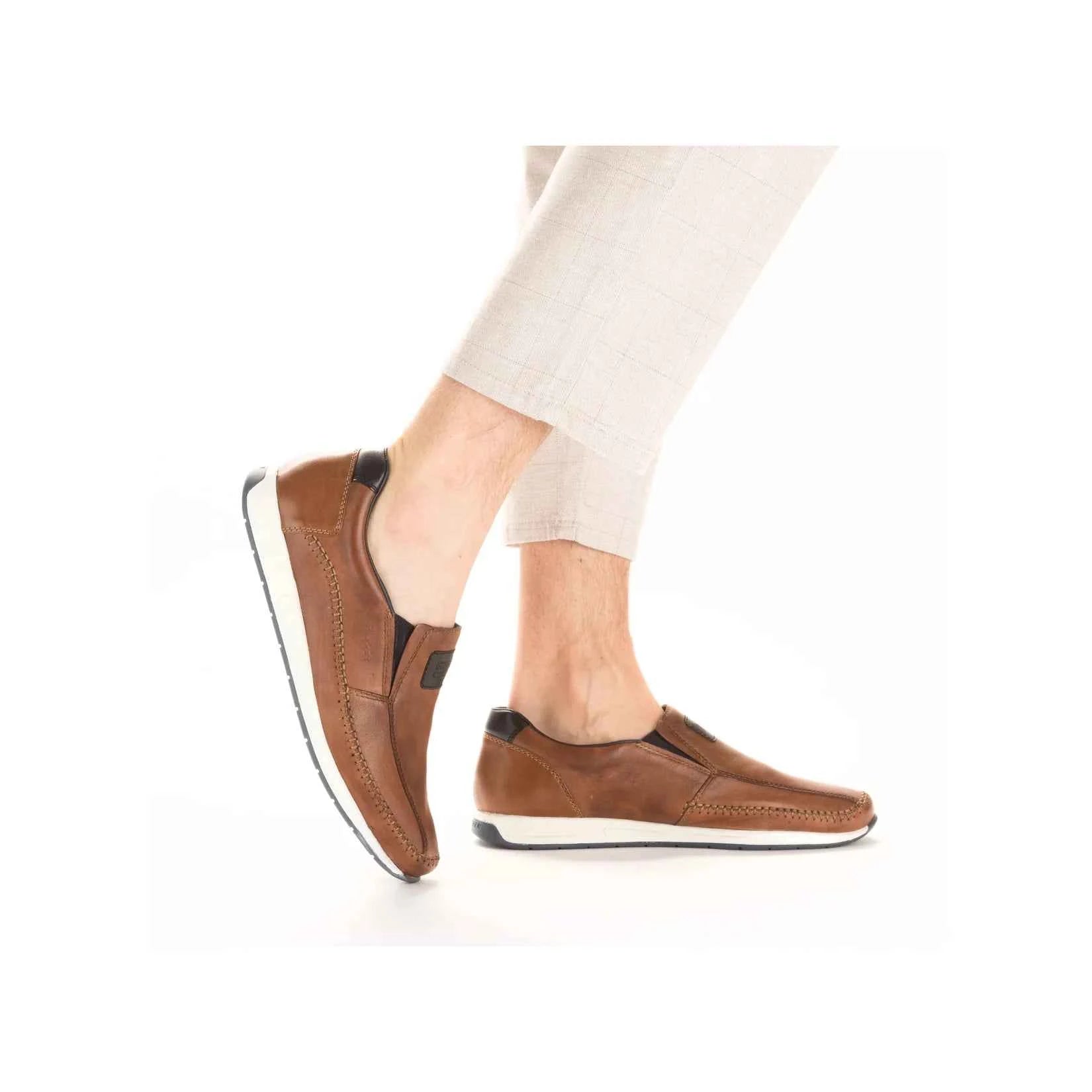 Rieker Men's Casual Slip-on Shoe – Brown | 11962-25