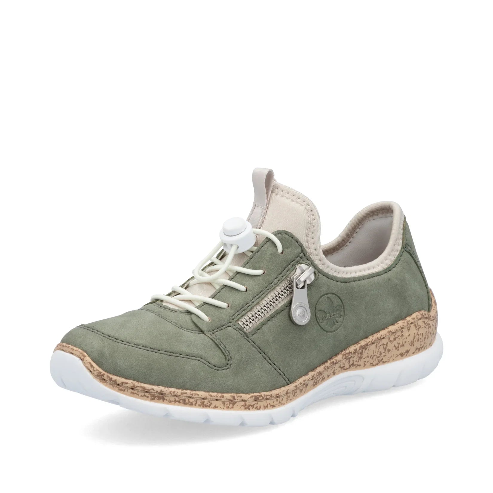 Rieker Women's Slip-on Shoe - Green - N42G0-52.