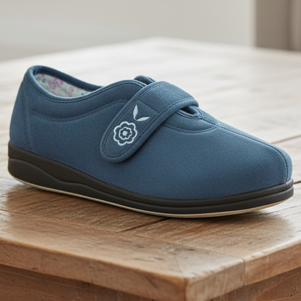 Panda Edythe – Women's Slippers – Denim *COMING SOON DUE MID SEPTEMBER*