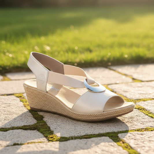 Rieker 624H6-60 Beige Metallic