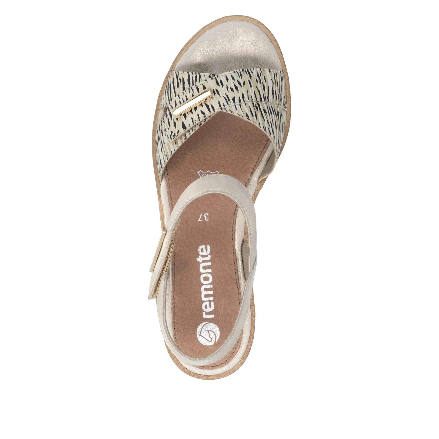 remonte Women's Wedge Sandal - Gold | R6266-90